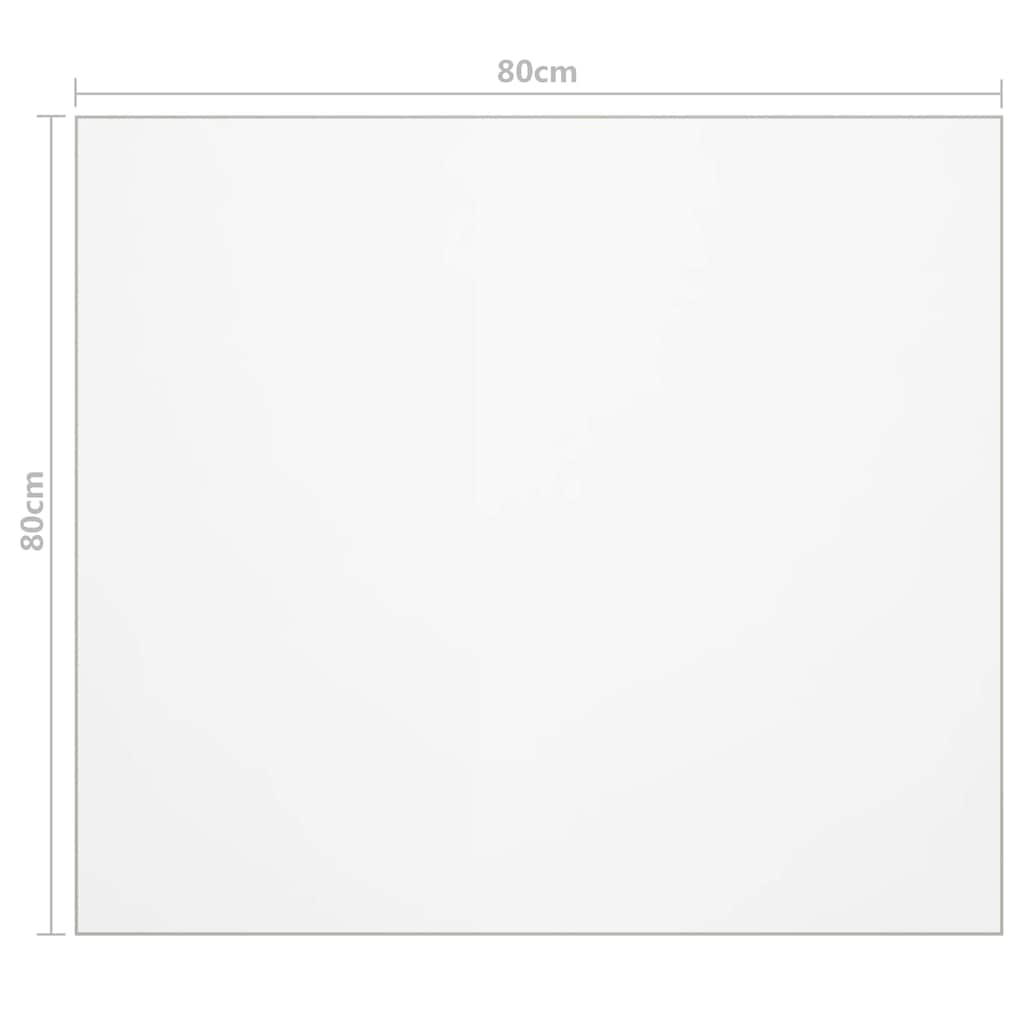 Table Protector Matt 80x80 cm 1.6 mm PVC