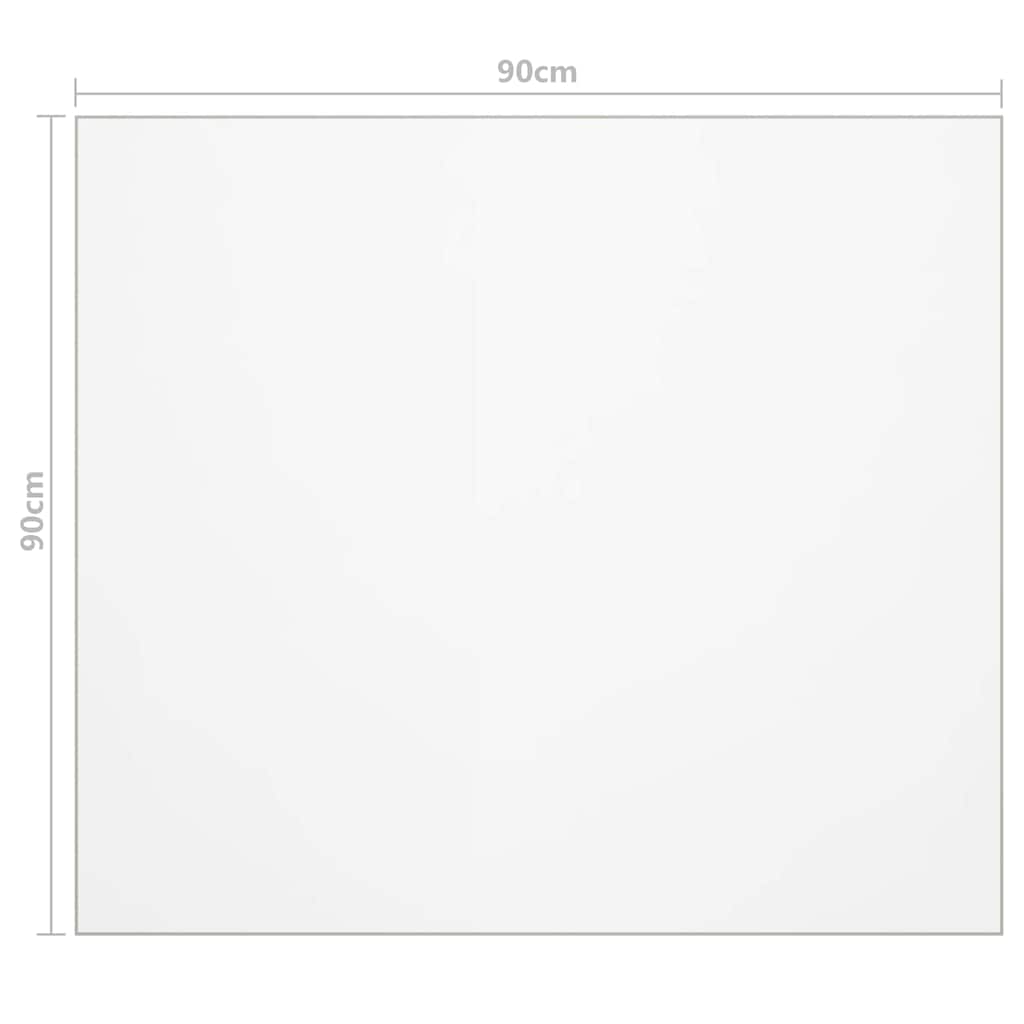Table Protector Matt 90x90 cm 1.6 mm PVC