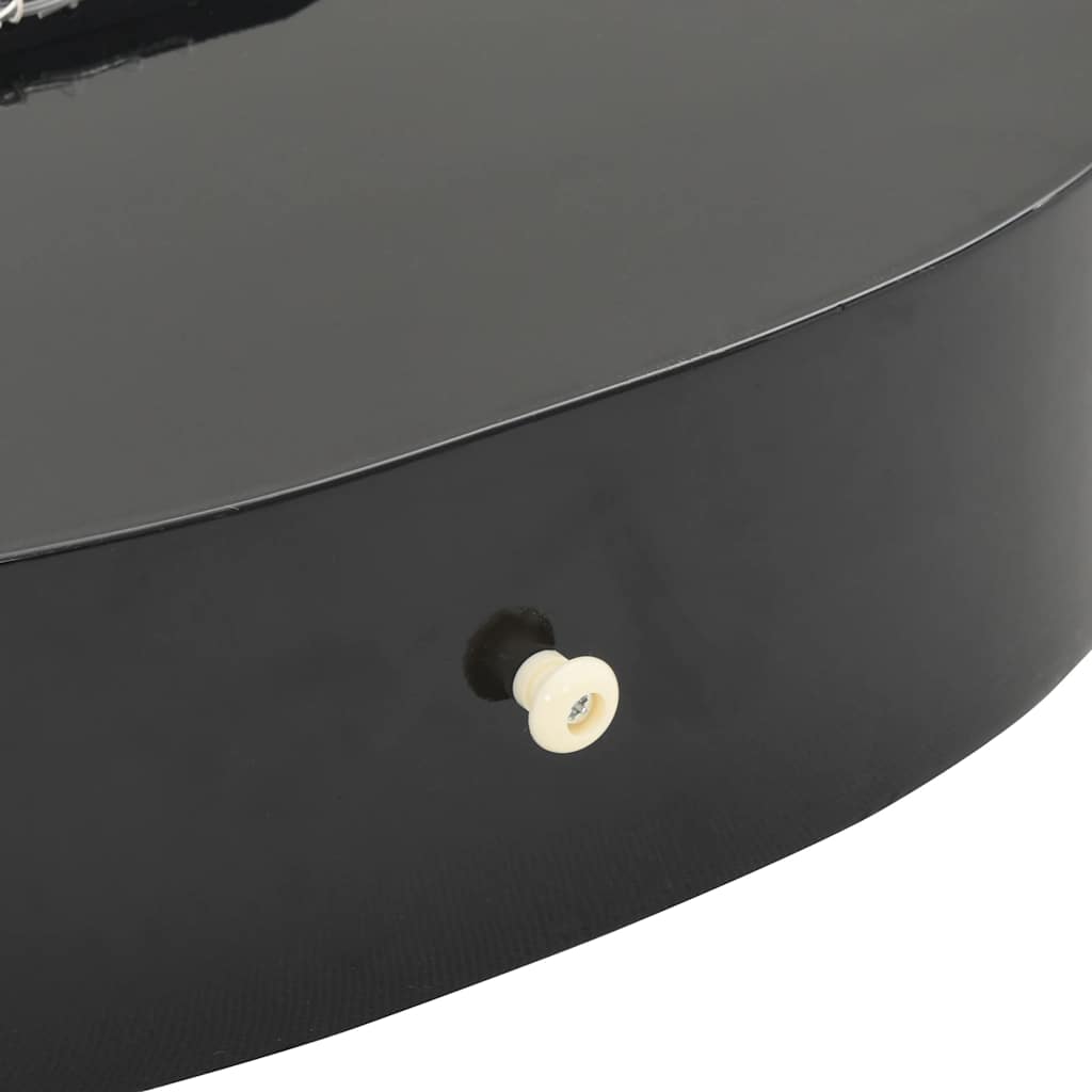 vidaXL 12 Piece Classical Guitar Beginner Set Black 4/4 39"