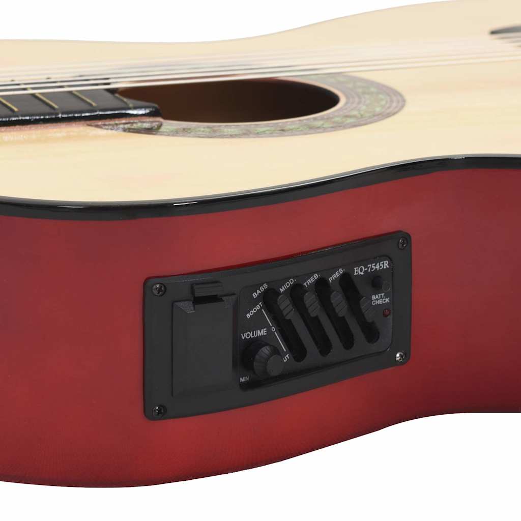 70137 vidaXL 12 Piece Western Guitar Set with Equalizer and 6 Strings