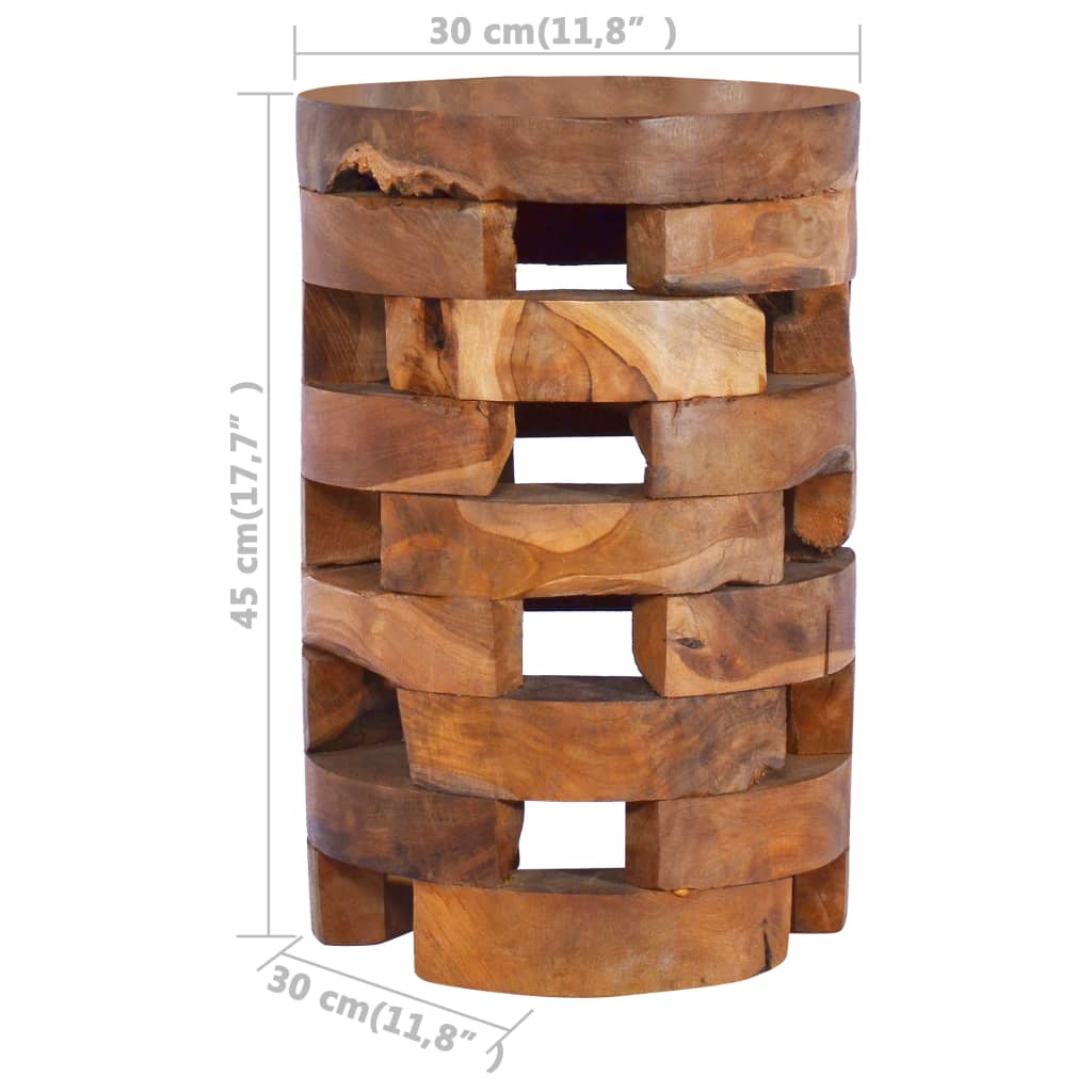 288808 vidaXL Beside Cabinet 30x30x45 cm Solid Teak Wood