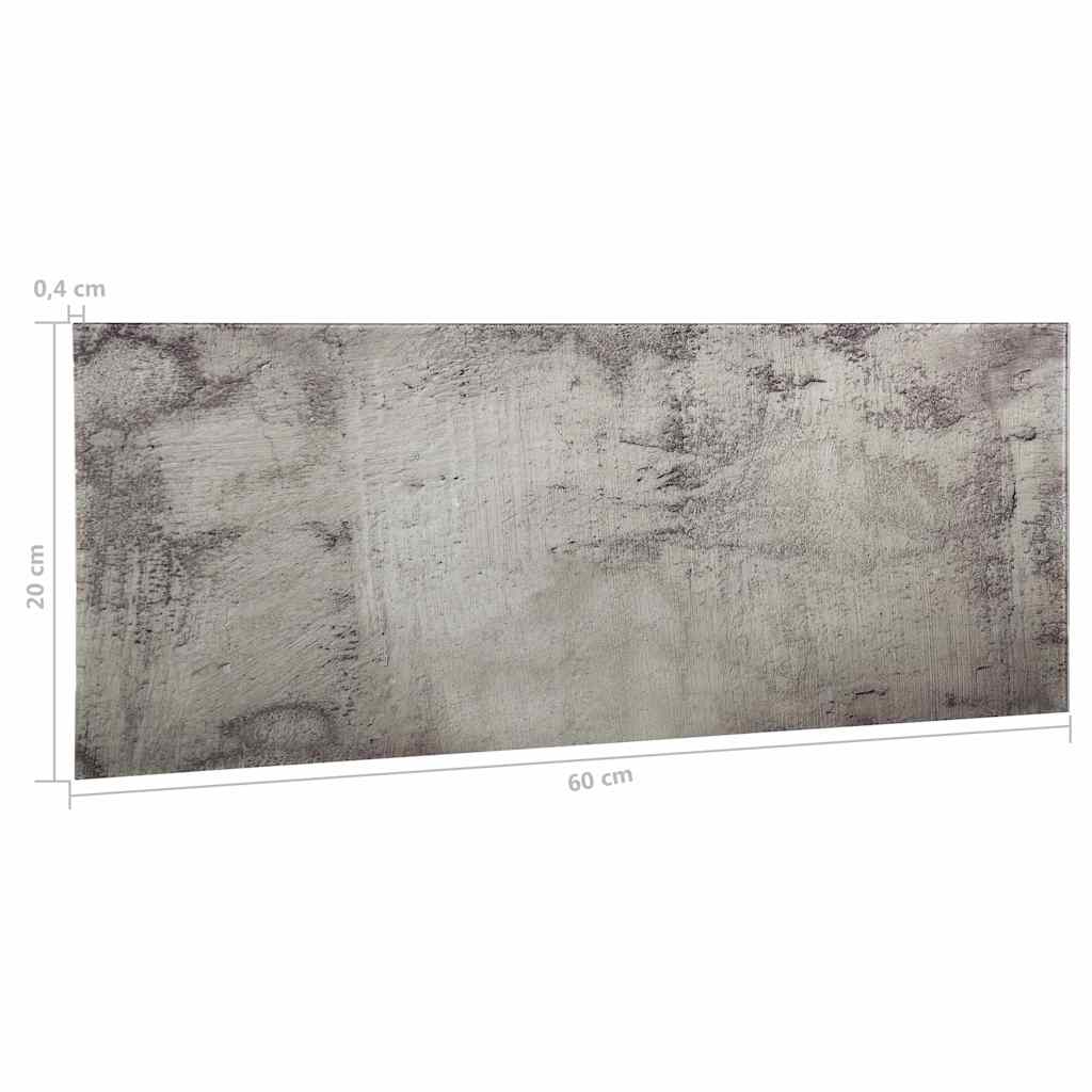 Wall Mounted Magnetic Board Glass 60x20 cm