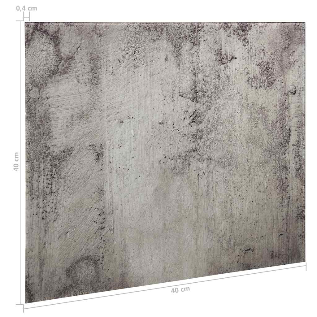 Wall Mounted Magnetic Board Glass 40x40 cm