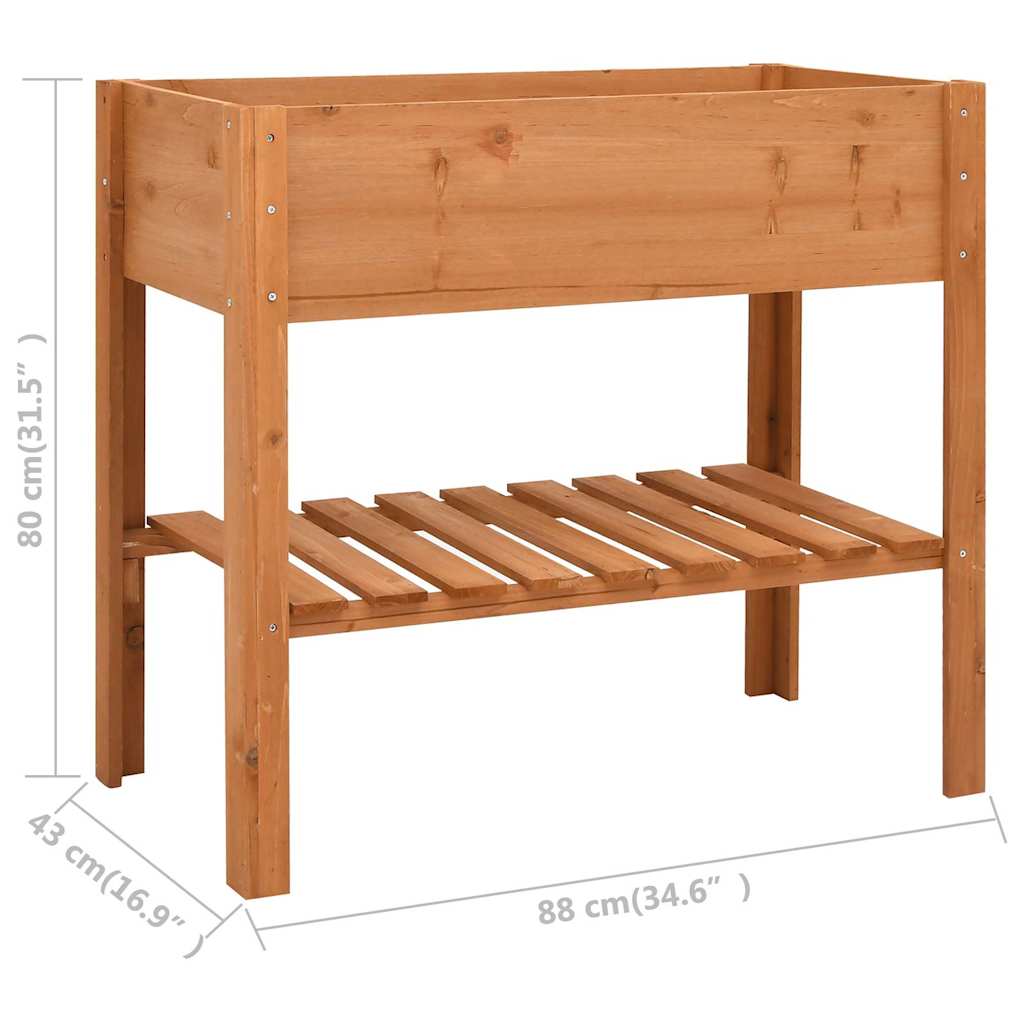 47237 vidaXL Planter 88x43x80 cm Firwood