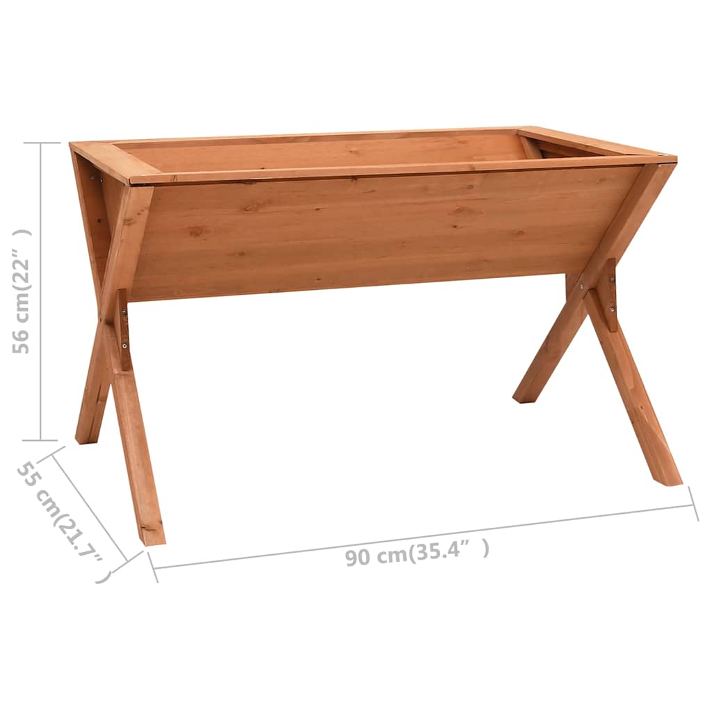 47241 vidaXL Planter 90x55x56 cm Firwood