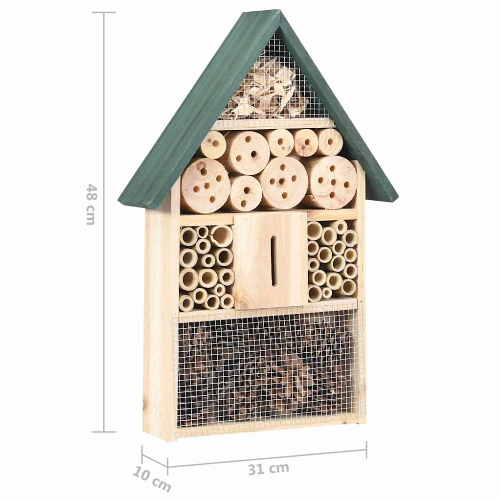 47243 vidaXL Insect Hotel 31x10x48 cm Firwood