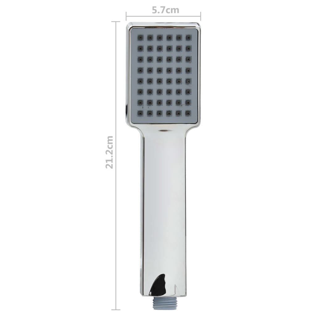 146490 vidaXL Handheld Shower Head with 1,5 m Hose Chrome