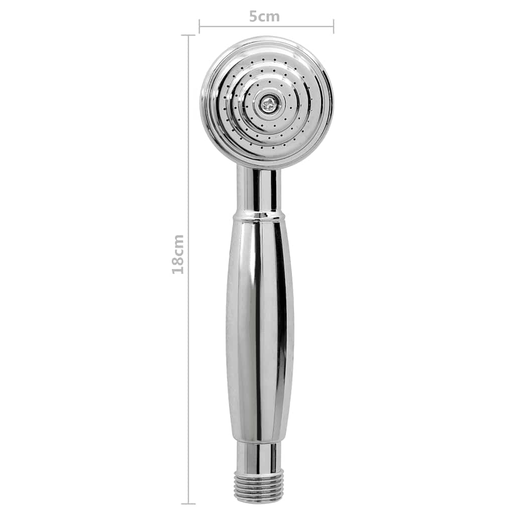 146491 vidaXL 2-Handle Bathtub Faucet + Hand Shower Diverter Chrome Retro