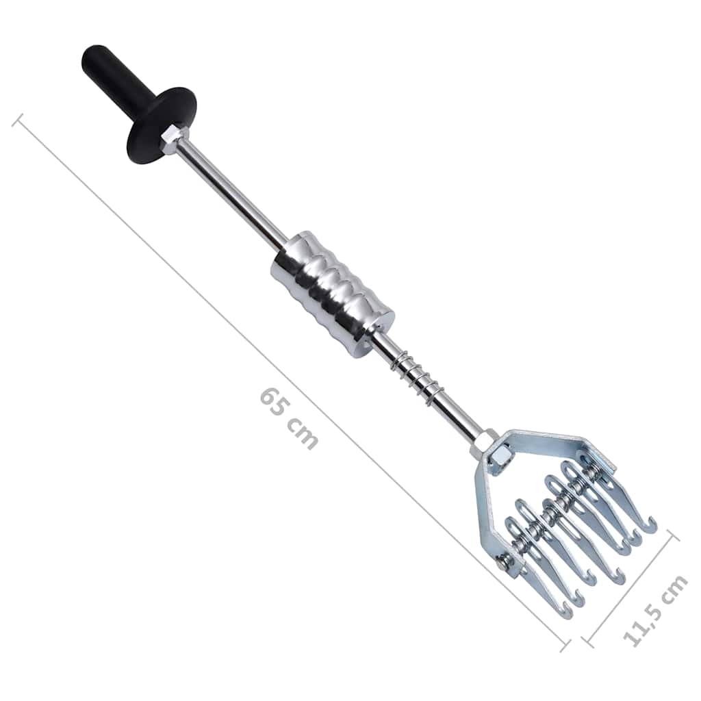 210588 vidaXL Multi Claw Slide Hammer 65 cm Carbon Steel