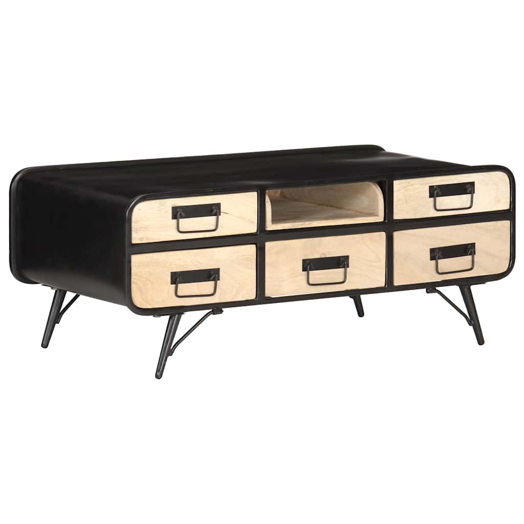 287871 vidaXL Coffee Table 100x50x40 cm Solid Mango Wood