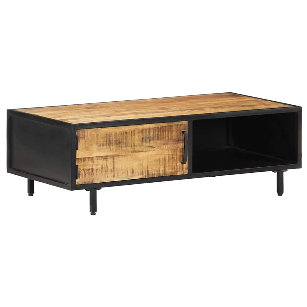 288471 vidaXL Coffee Table 105x50x35 cm Rough Mango Wood
