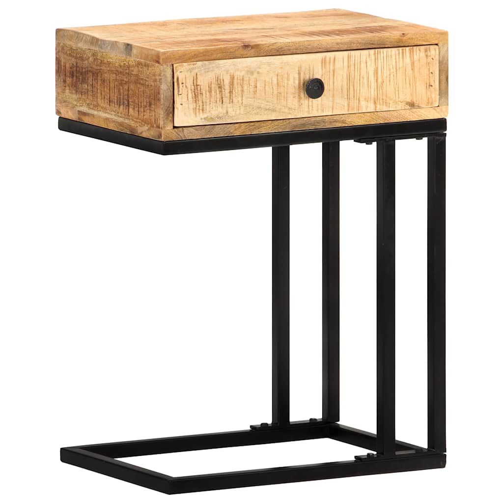 289091 vidaXL U-Shaped Side Table 45x30x61 cm Solid Mango Wood