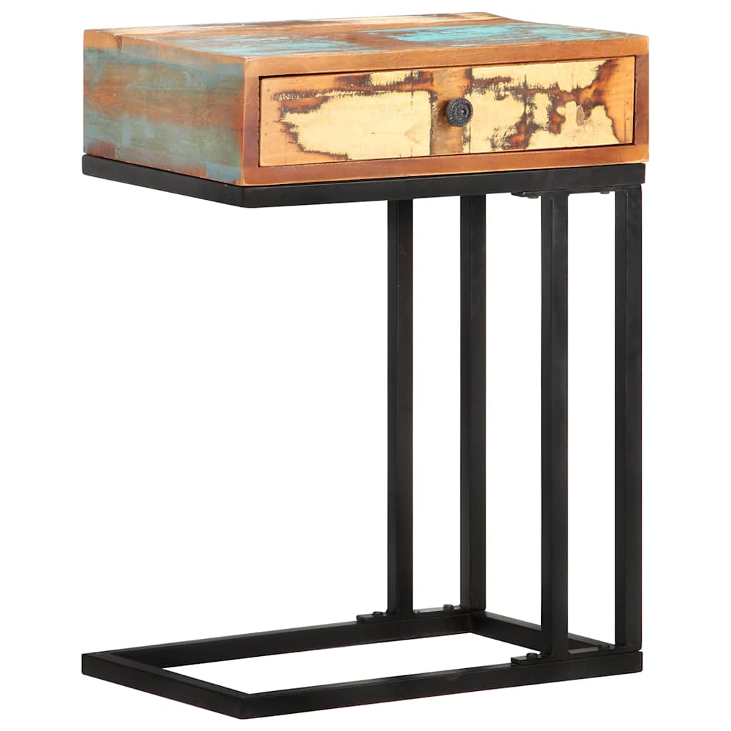 289092 vidaXL U-Shaped Side Table 45x30x61 cm Solid Reclaimed Wood