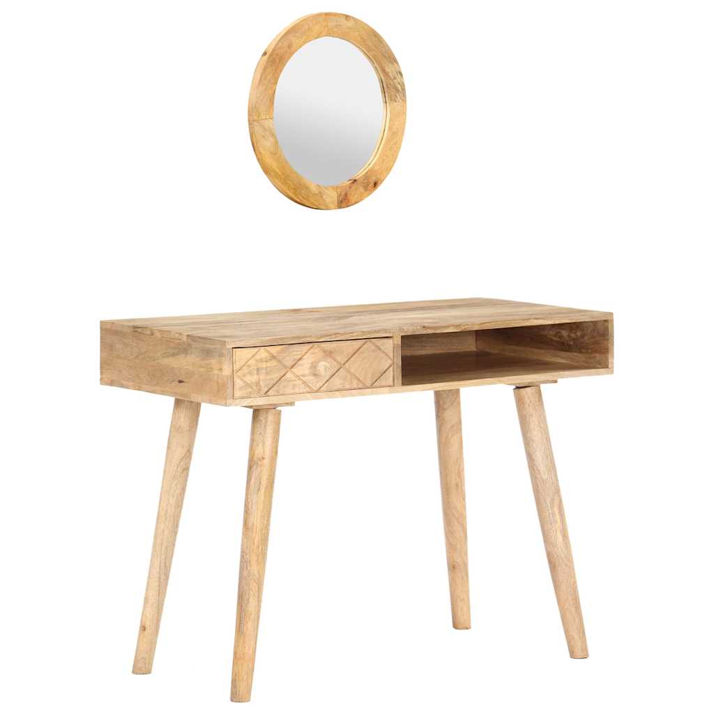 289636 vidaXL Dressing Table 100x50x76 cm Solid Mango Wood