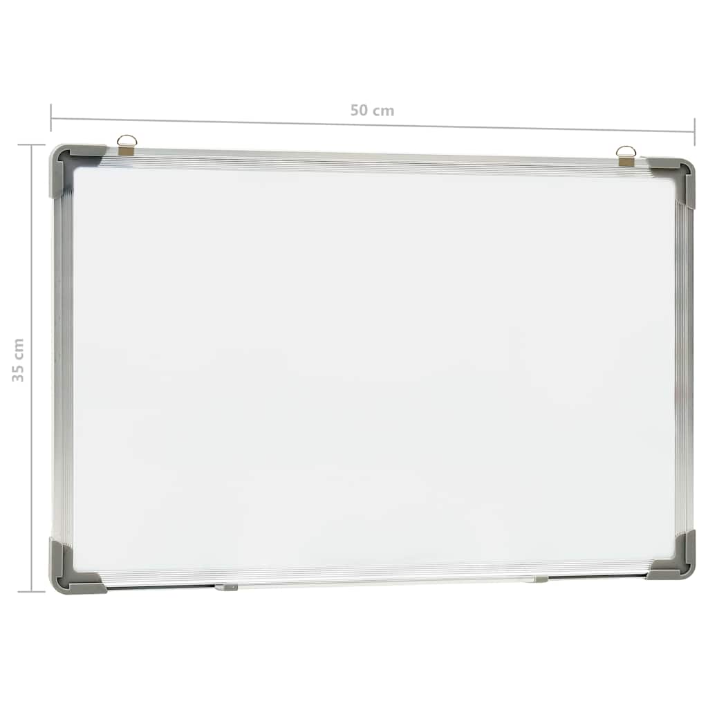 146630 vidaXL Magnetic Dry-erase Whiteboard White 50x35 cm Steel