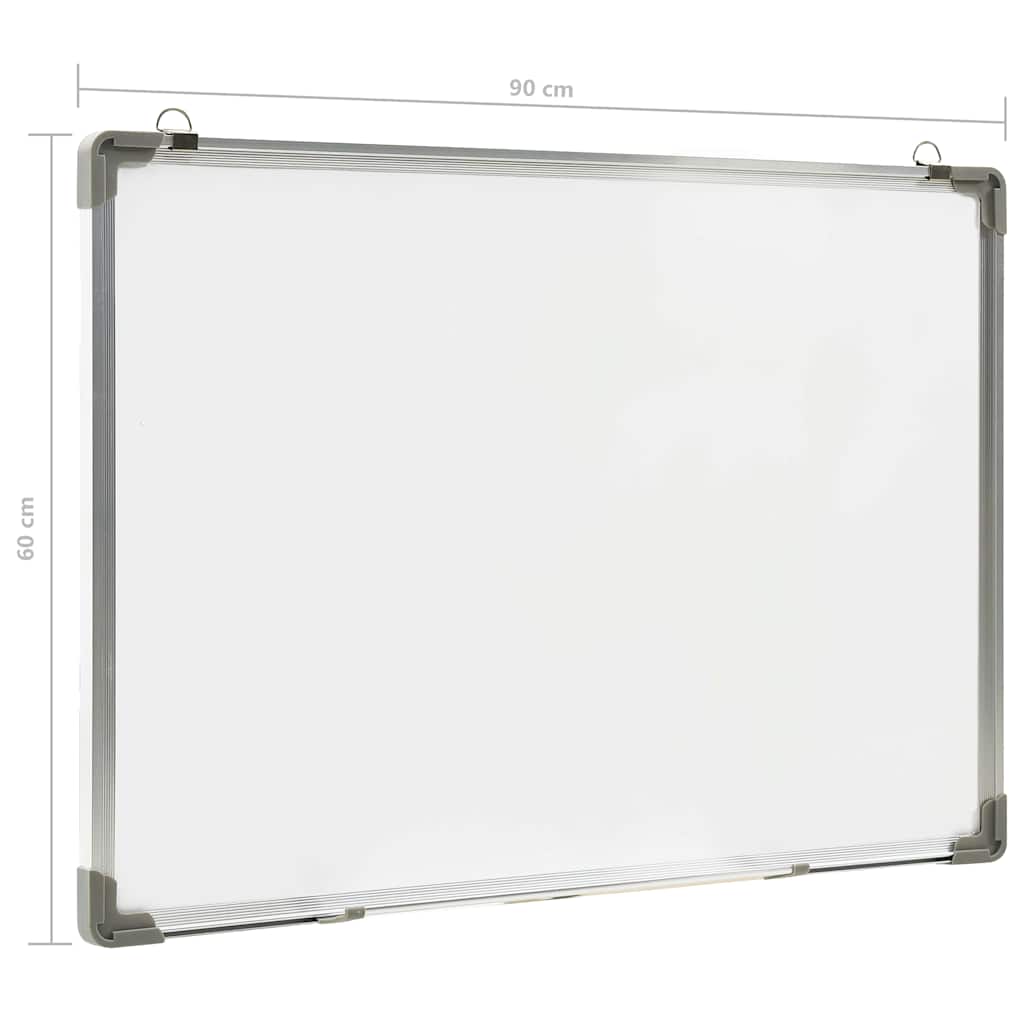 146633 vidaXL Magnetic Dry-erase Whiteboard White 90x60 cm Steel