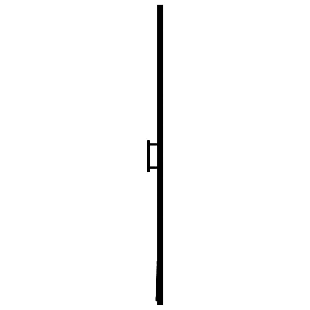 146885 vidaXL Shower Door Tempered Glass 100x178 cm Black