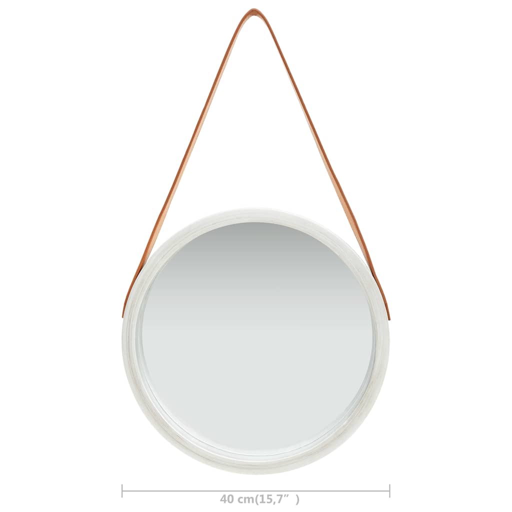 Wall Mirror | Silver and brown