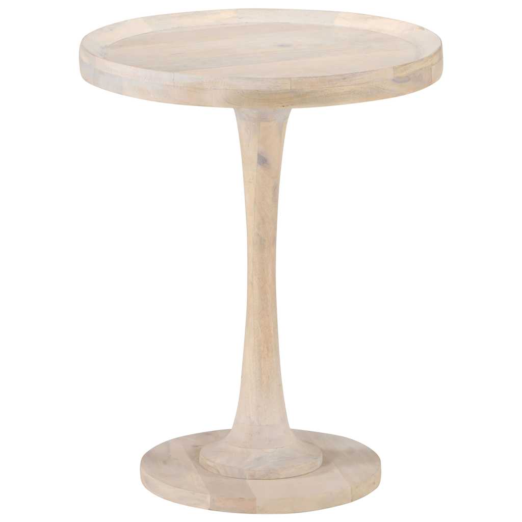 320598 vidaXL Side Table Ø60x75 cm Solid Mango Wood