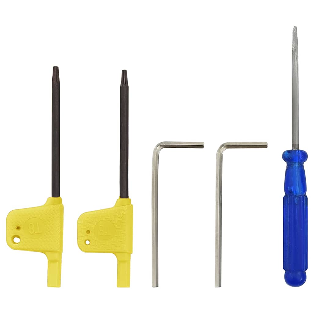 146717 vidaXL 12 Pieces Indexable Turning Tool Set 8x8 mm 70 mm