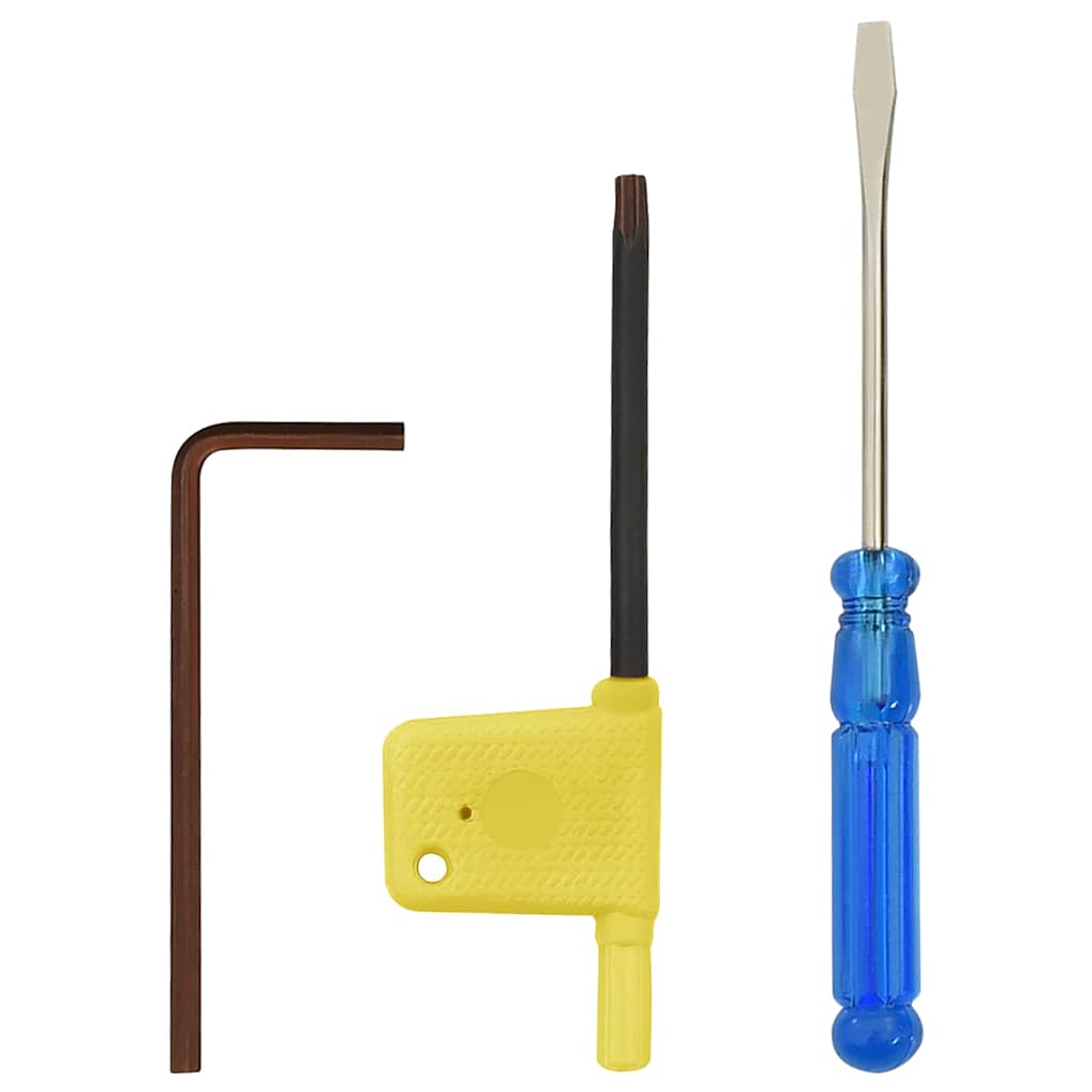 146718 vidaXL 12 Pieces Indexable Turning Tool Set 12x12 mm 80 mm