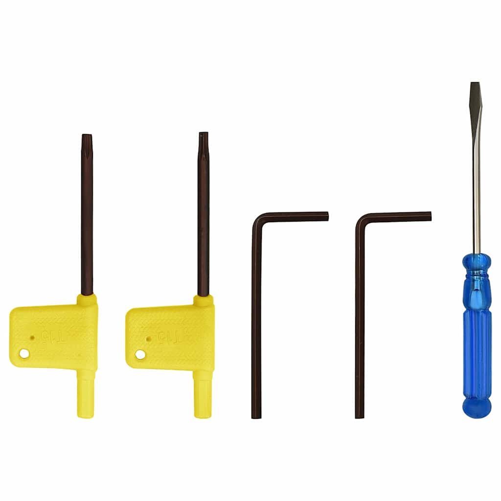 146719 vidaXL 12 Pieces Indexable Turning Tool Set 16x16 mm 100 mm