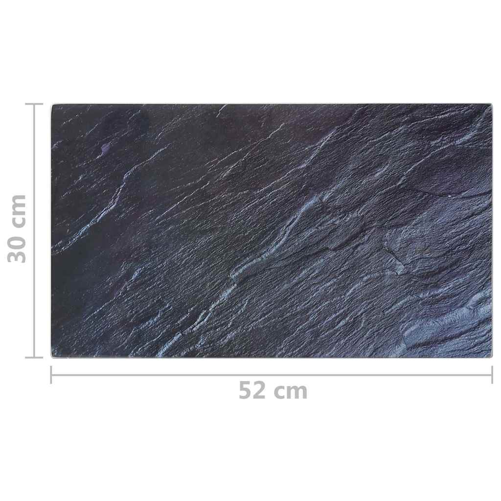 322288 vidaXL Chopping Boards 2 pcs with Natural Stone Pattern Tempered Glass