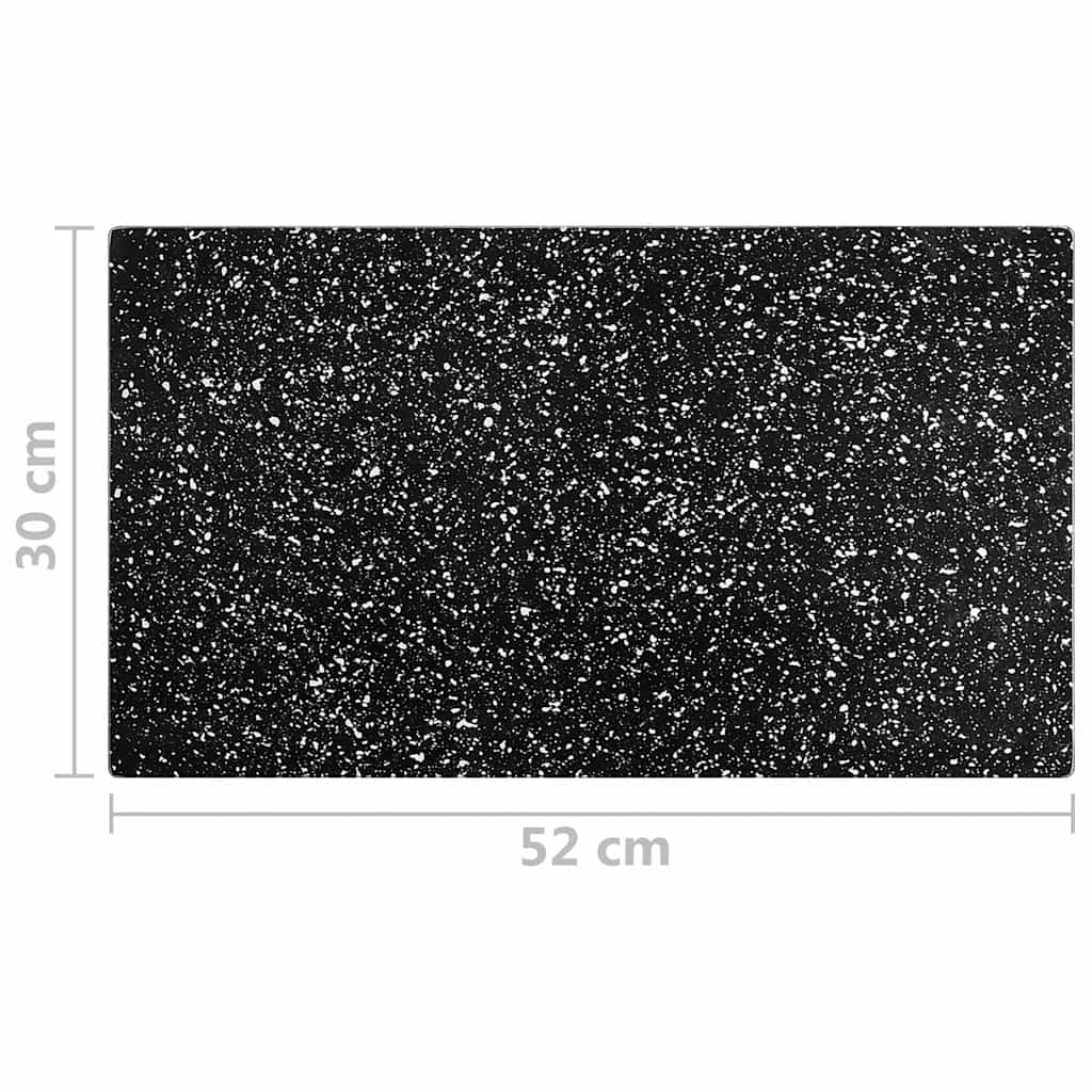 322290 vidaXL Chopping Boards 2 pcs with Granite Pattern Tempered Glass