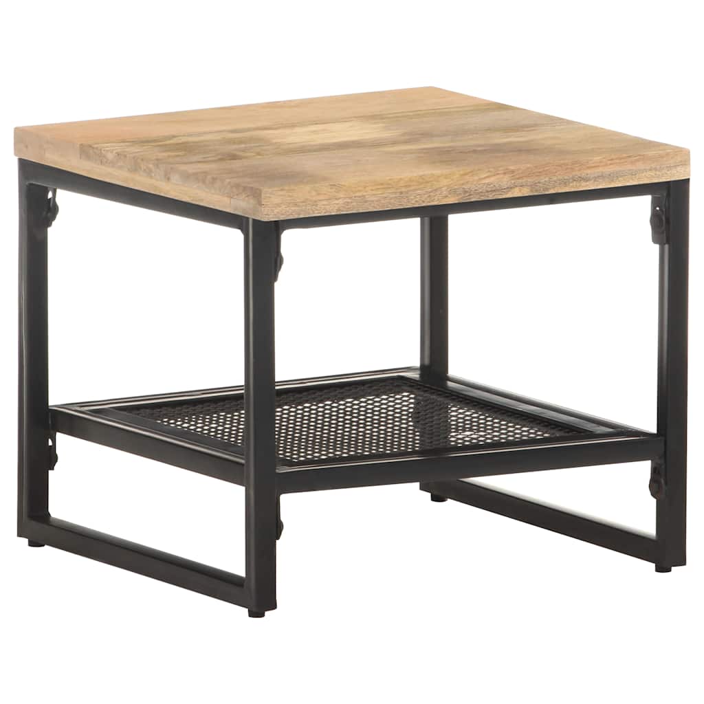320241 vidaXL Side Table 40x40x35 cm Solid Mango Wood