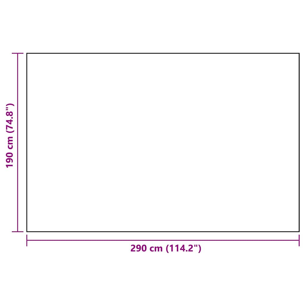 310431 vidaXL Outdoor Carpet ARAKIL White and Black 190x290 cm PP