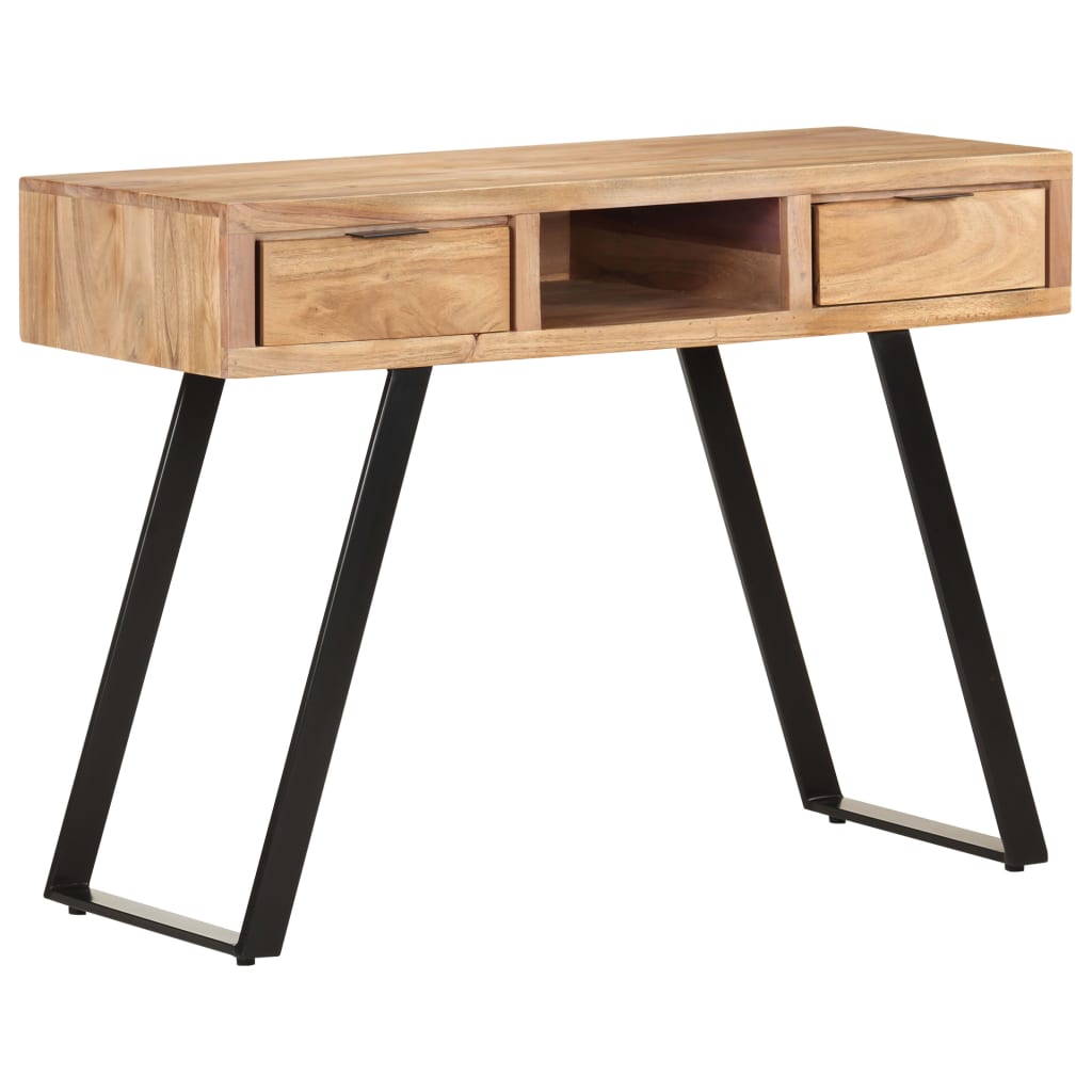 Desk 107x45x79 cm Solid Acacia Wood with Live Edges
