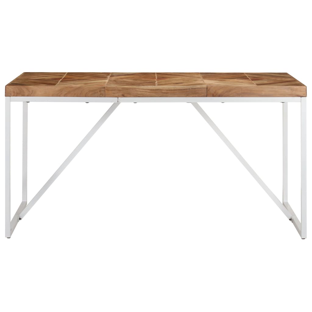 Dining Table 140x70x76 cm Solid Acacia and Mango Wood
