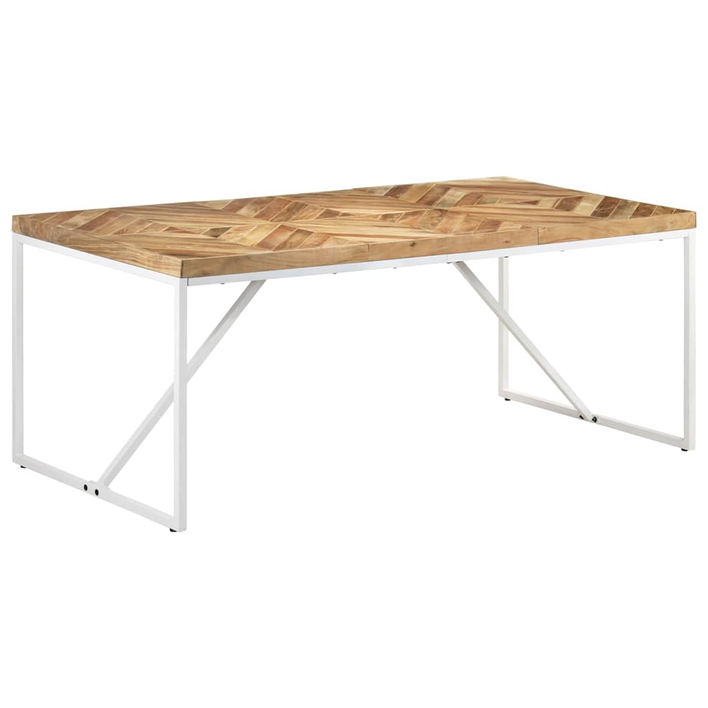 323551 vidaXL Dining Table 180x90x76 cm Solid Acacia and Mango Wood