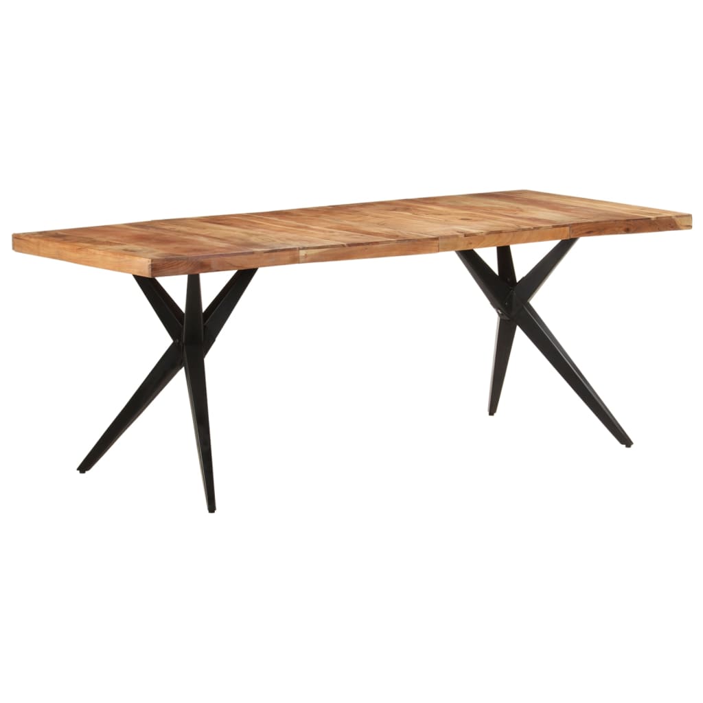 323571 vidaXL Dining Table 200x90x76 cm Solid Acacia Wood