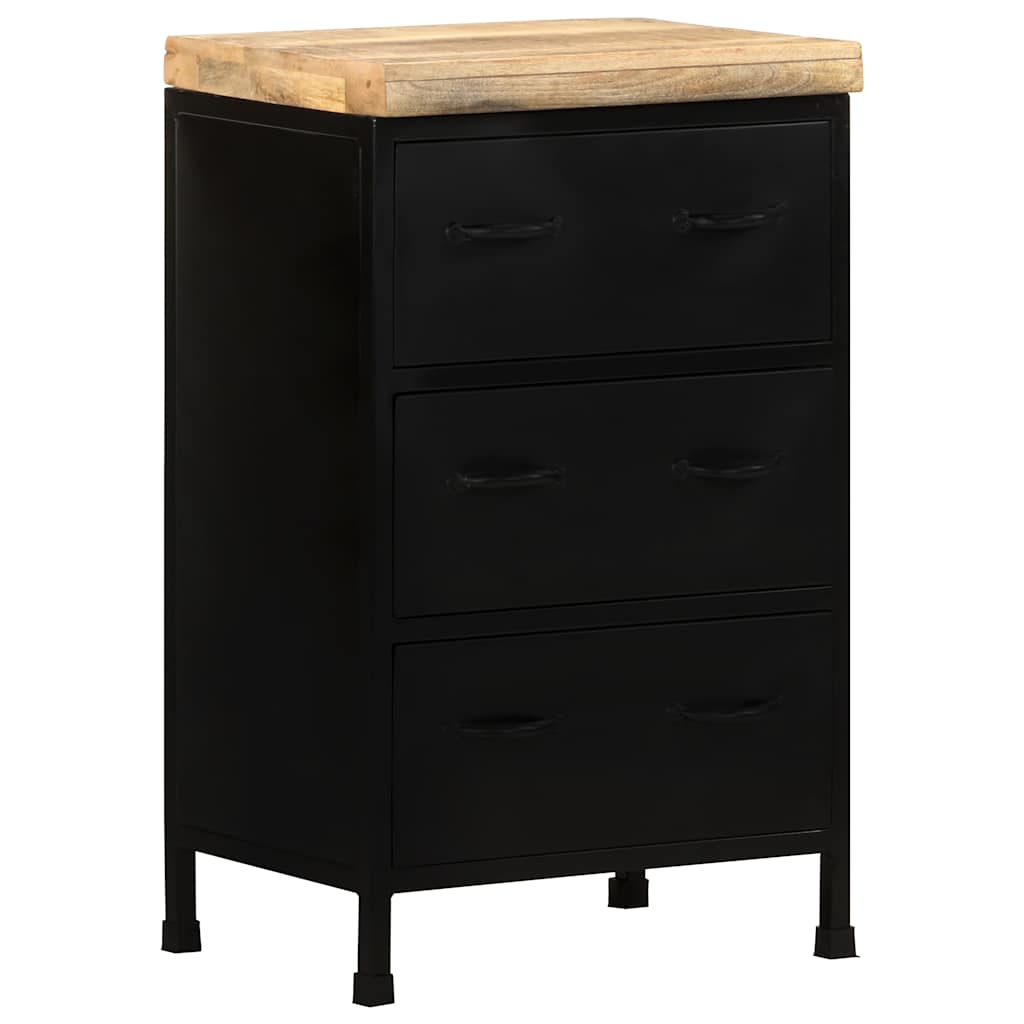323576 vidaXL Sideboard 47x35x76 cm Rough Mango Wood
