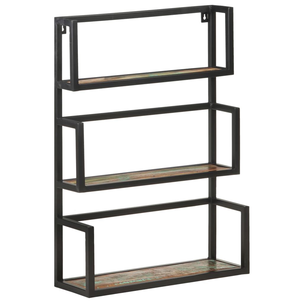 321075 vidaXL Wall Shelf 60x20x85 cm Solid Reclaimed Wood