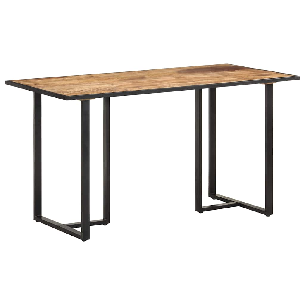 320691 vidaXL Dining Table 140 cm Rough Mango Wood
