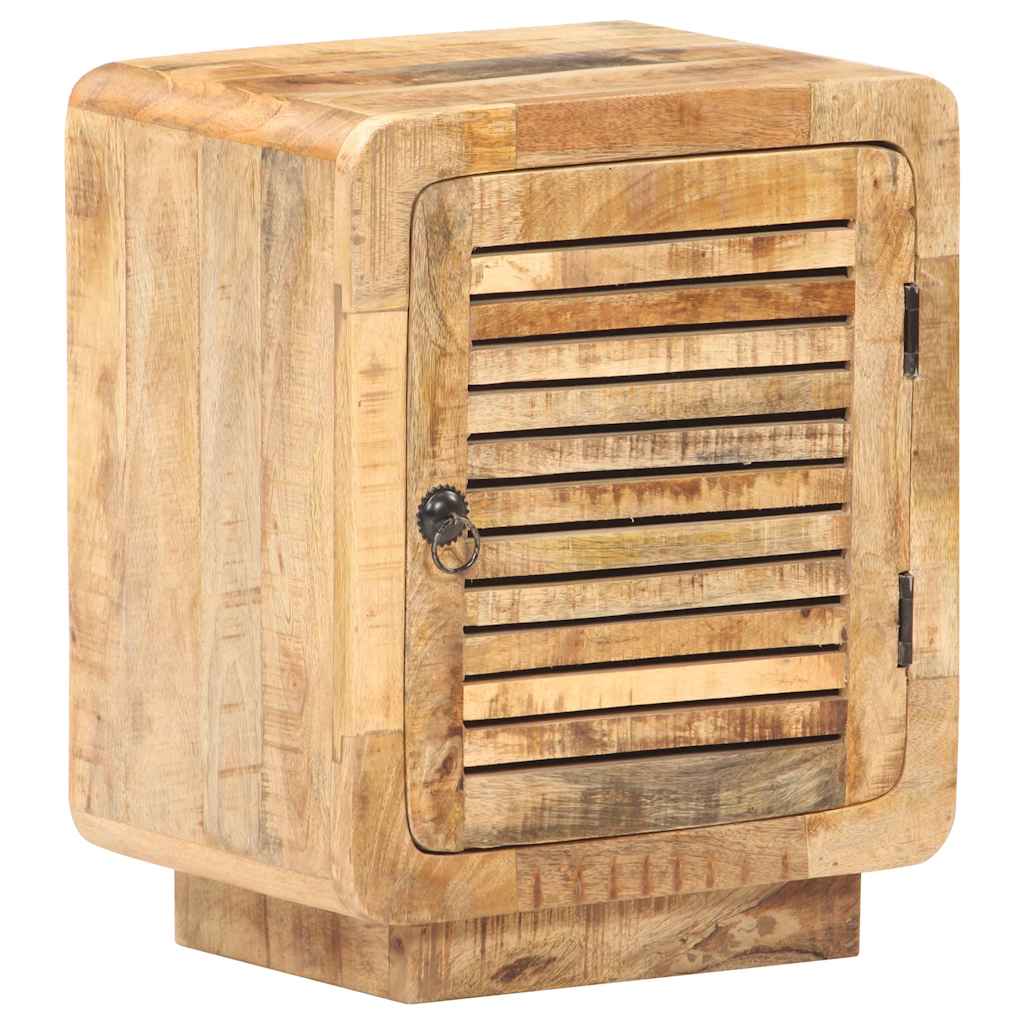 320462 vidaXL Bedside Cabinet 40x30x50 cm Rough Mango Wood