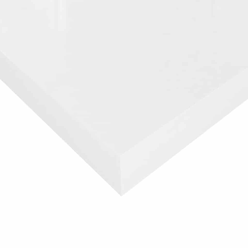 Floating Wall Shelf High Gloss White 50x23.5x3.8 cm MDF