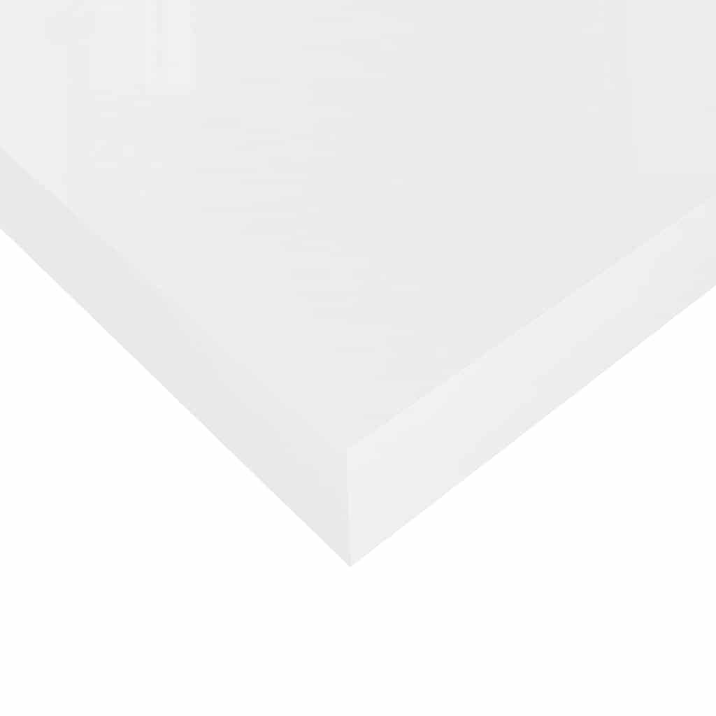 Floating Wall Shelf High Gloss White 60x23,5x3,8 cm MDF