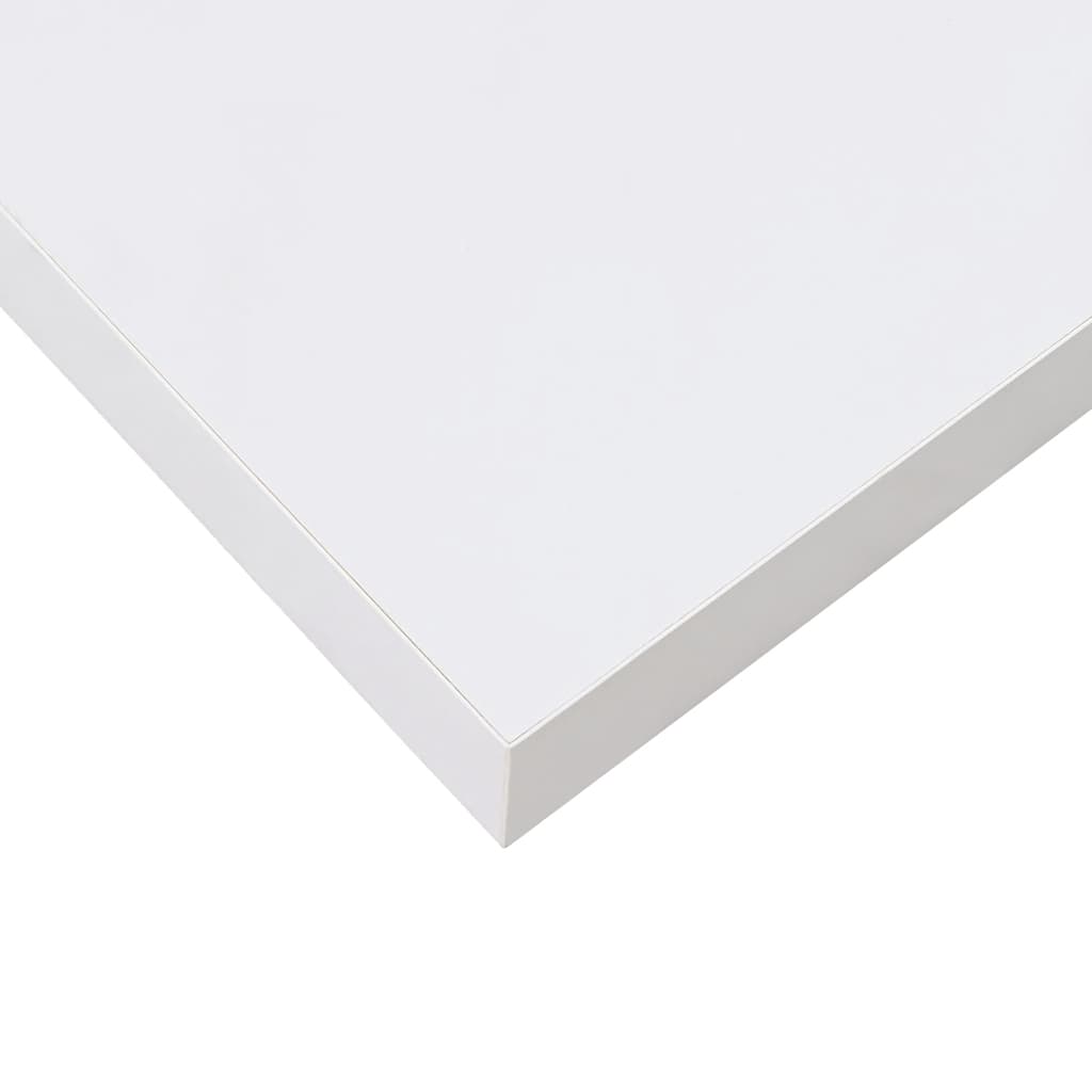 Floating Wall Shelves 2 pcs High Gloss White 80x23,5x3,8 cm MDF