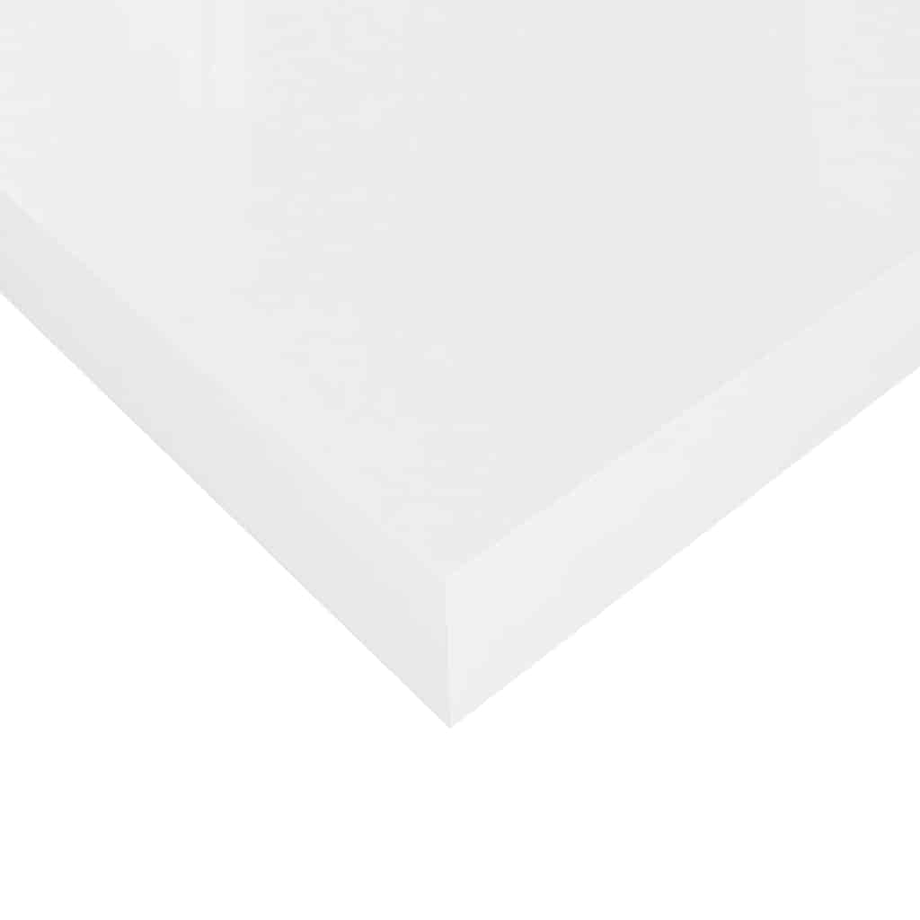 Floating Wall Shelf High Gloss White 120x23,5x3,8 cm MDF