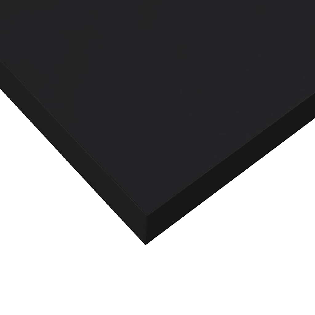 323823 vidaXL Floating Wall Shelf Black 23x23,5x3,8 cm MDF