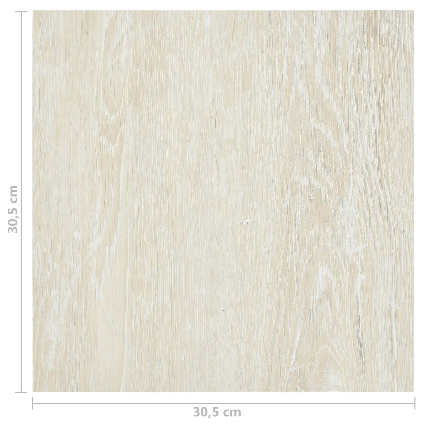 Flooring Planks 5.11 m² 55 pcs PVC Cream White