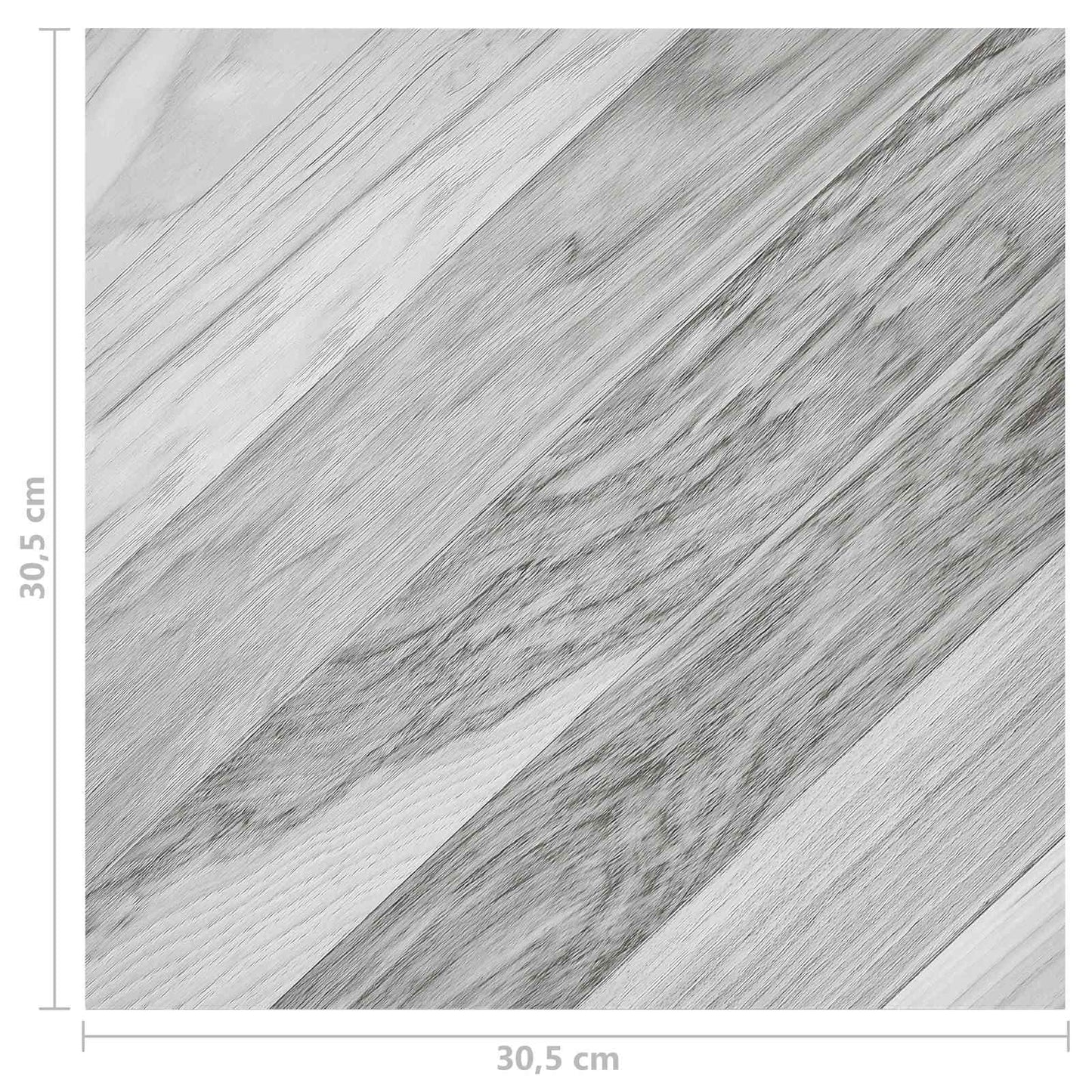 Flooring Planks 55 pcs Grey 5.11 m² PVC