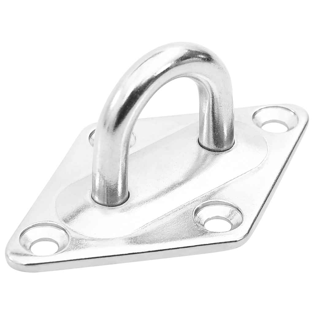310245 vidaXL 12 Piece Sunshade Sail Accessory Set Stainless Steel