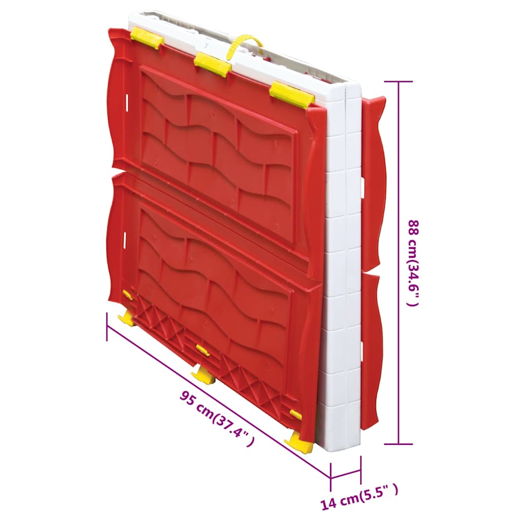 92577 vidaXL Kids Foldable Playhouse with Working Door and Windows