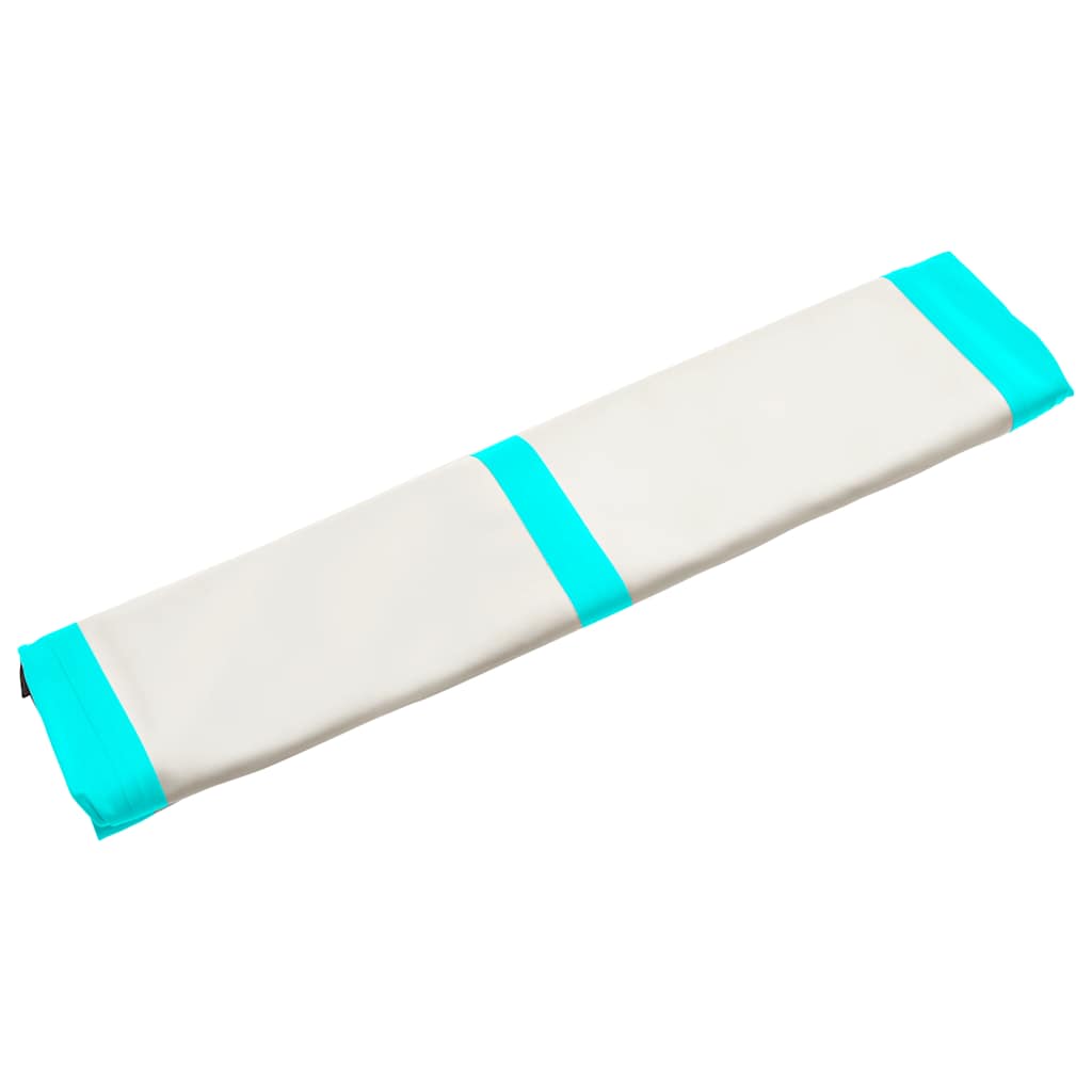 Inflatable Gymnastics Mat with Pump 200x200x15 cm PVC Green