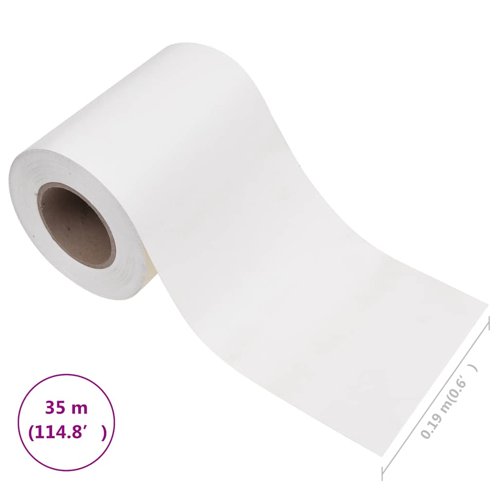 Garden Privacy Screen PVC 35x0.19 m White