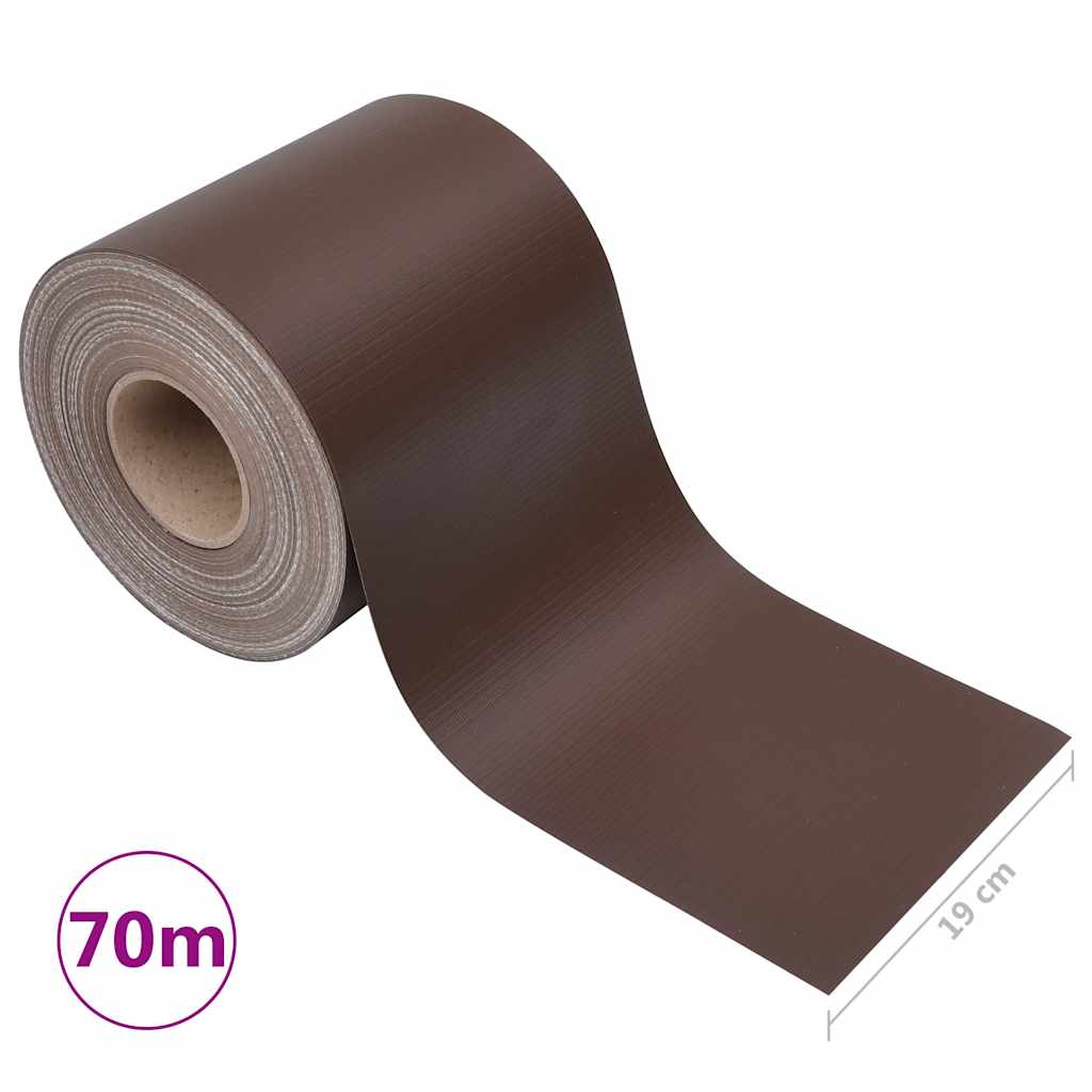 Garden Privacy Screen PVC 70x0.19 m Brown